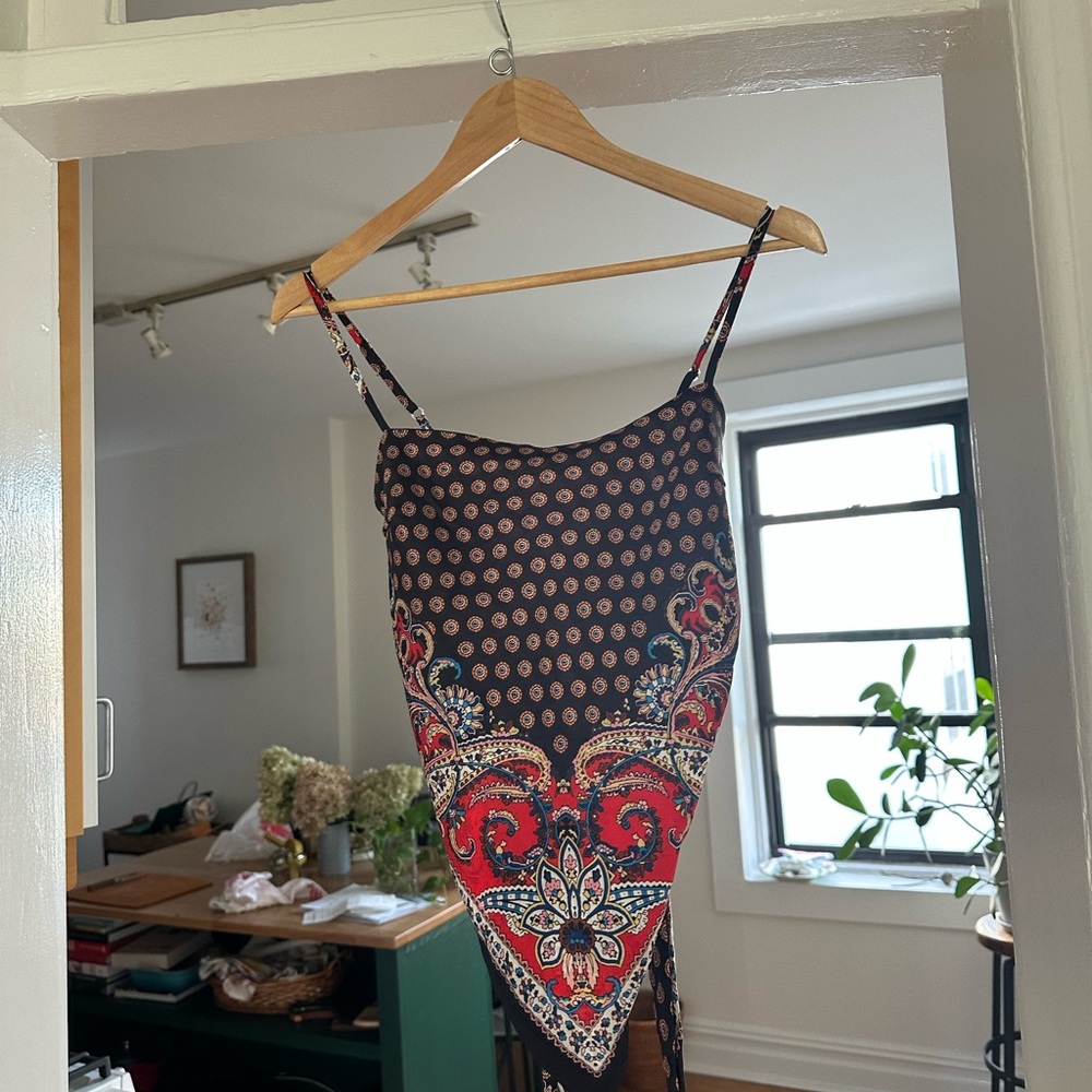 Handkerchief Spaghetti Strap Dress